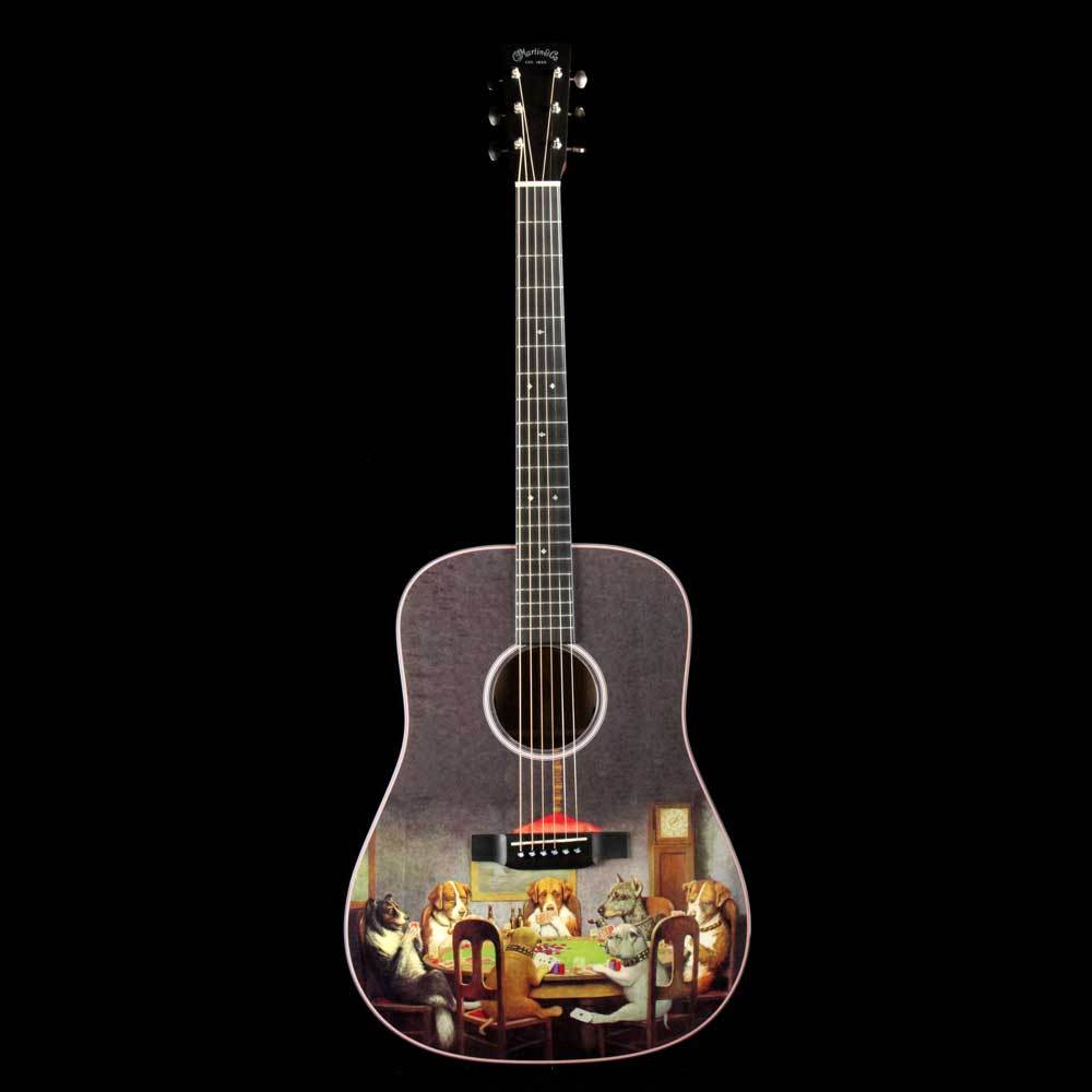 Martin D-16EPD Poker Dogs Dreadnought Acoustic-Electric — 2