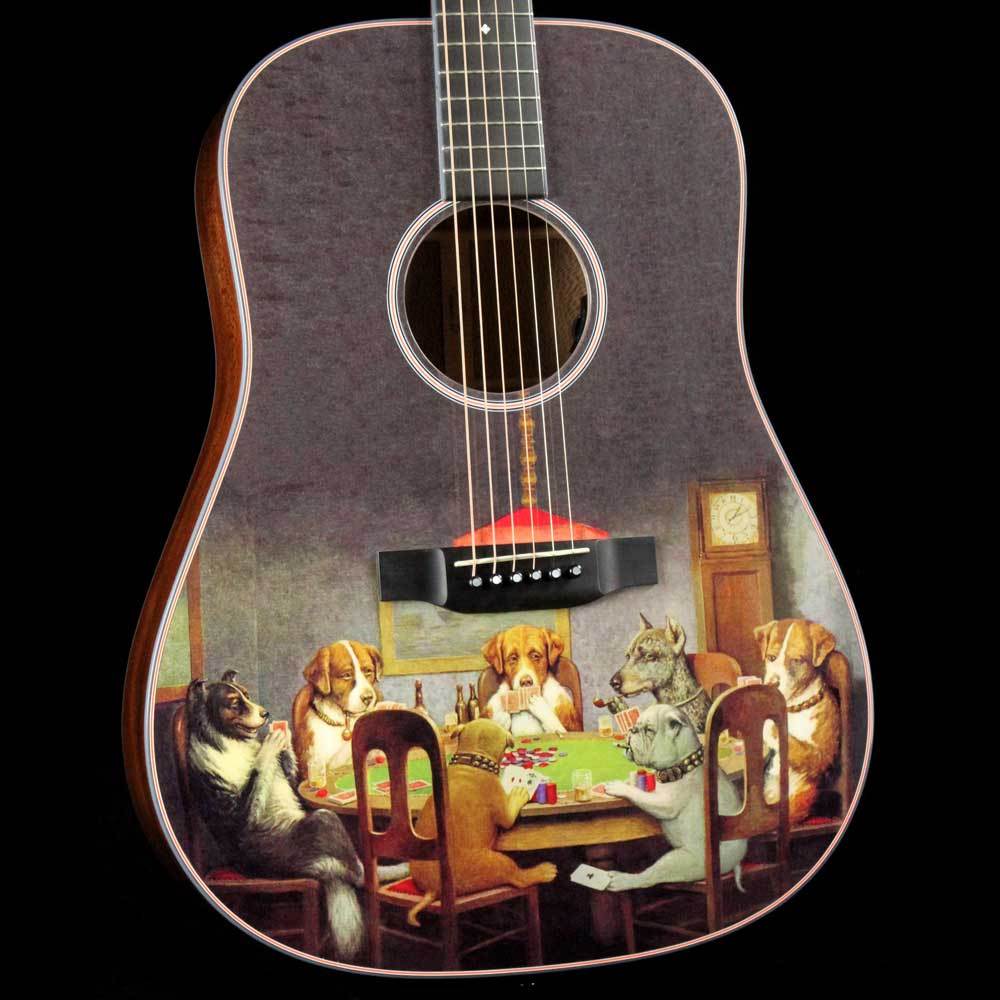 Martin D-16EPD Poker Dogs Dreadnought Acoustic-Electric — 1