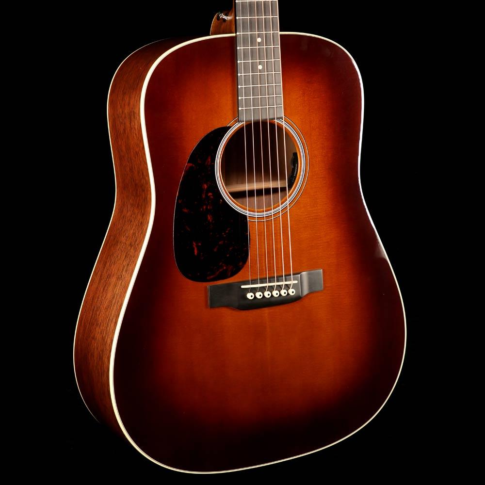 Martin DE Black Walnut Dreadnought Acoustic-Electric Left-Handed Ambertone — 6