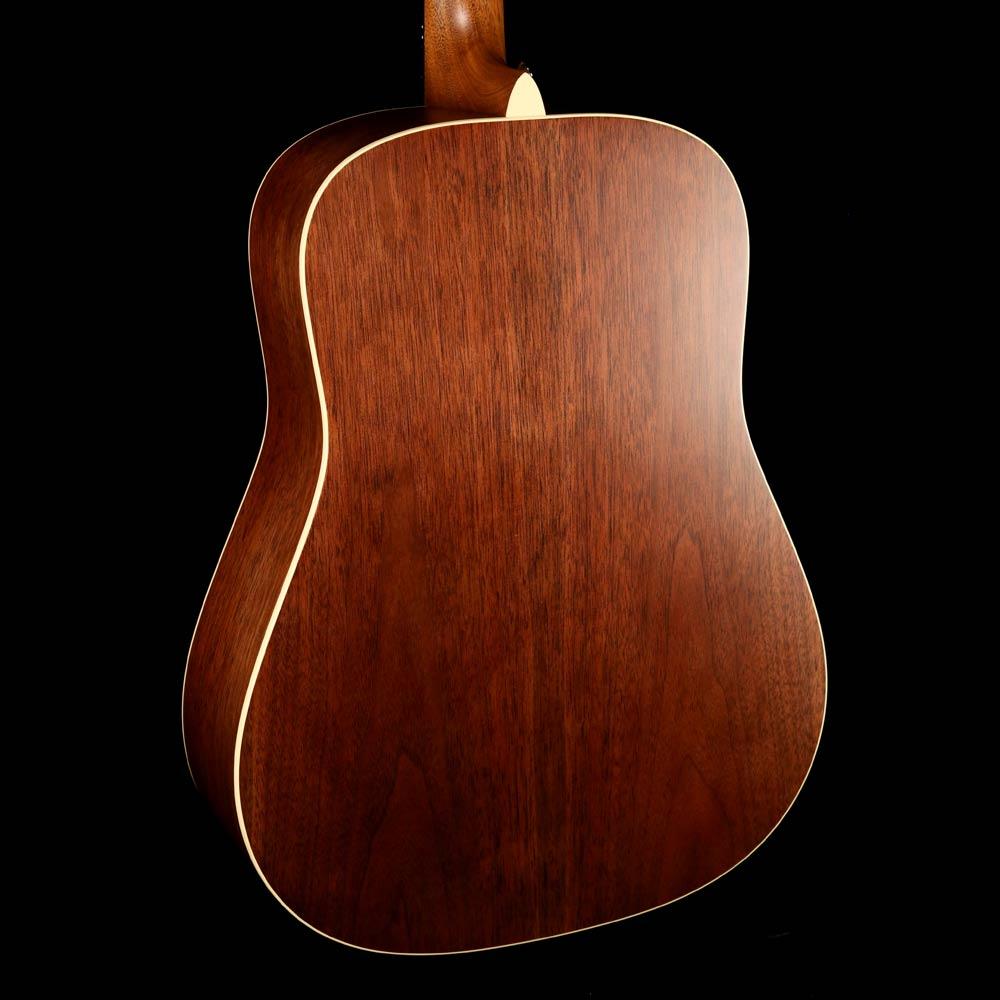 Martin DE Black Walnut Dreadnought Acoustic-Electric Left-Handed Ambertone — 8