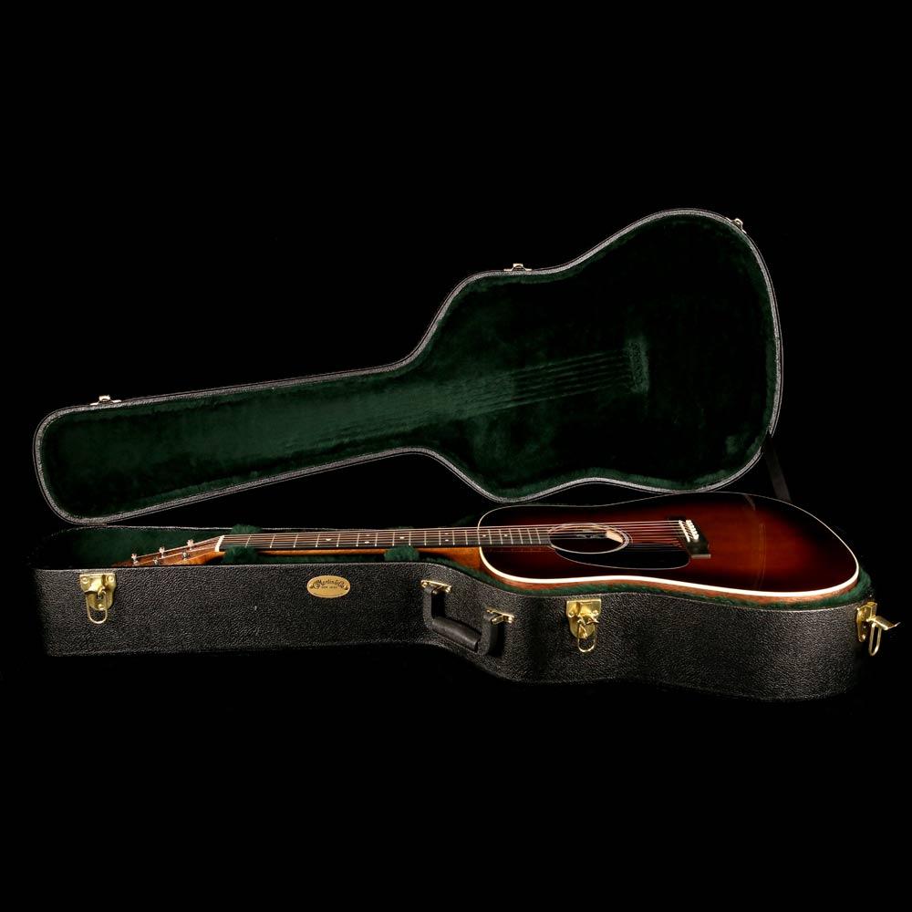 Martin DE Black Walnut Dreadnought Acoustic-Electric Left-Handed Ambertone — 9