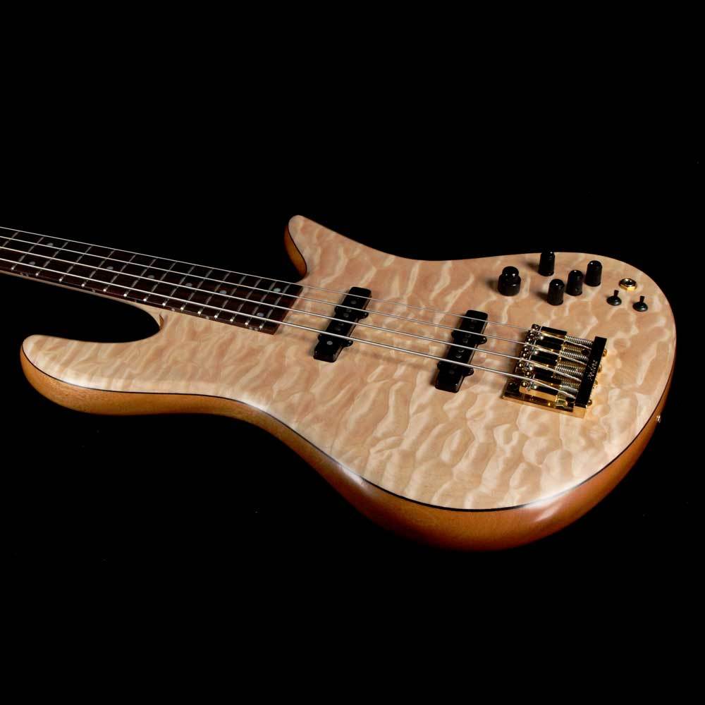 Fodera Emperor 4-String Bass 5A Quilt Maple Top Natural 2017 — 6