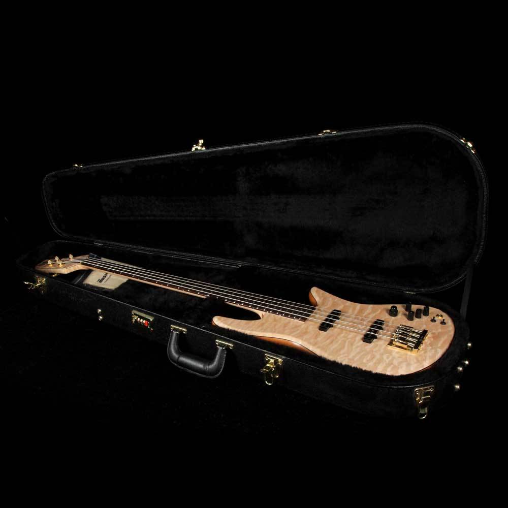 Fodera Emperor 4-String Bass 5A Quilt Maple Top Natural 2017 — 8