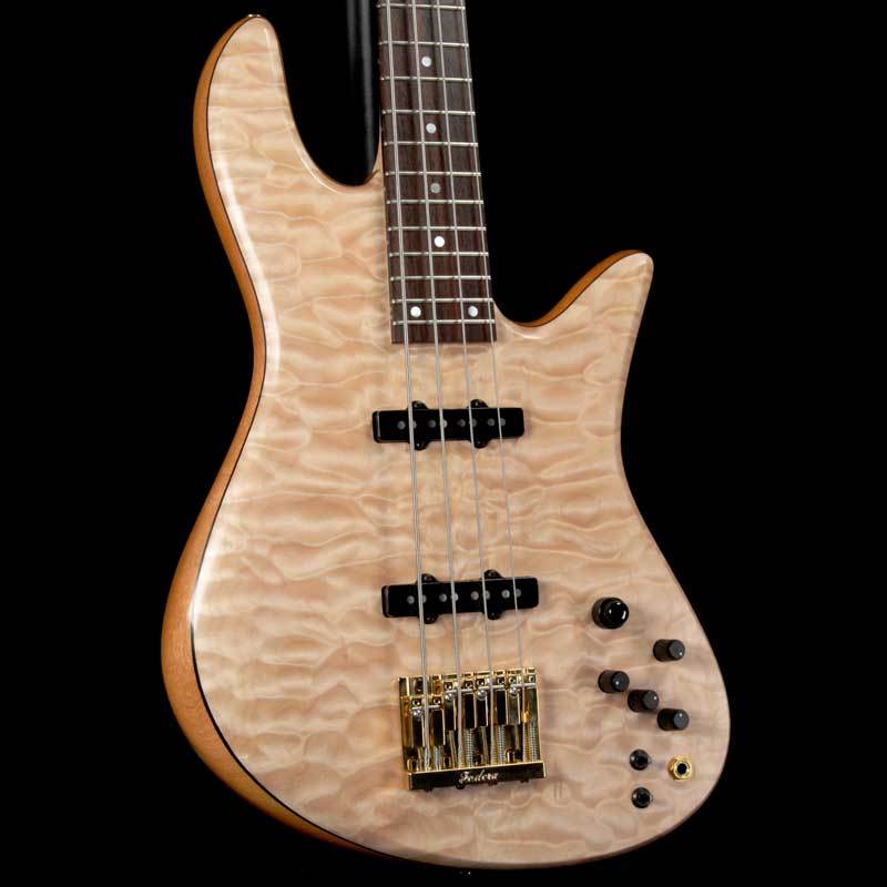 Fodera Emperor 4-String Bass 5A Quilt Maple Top Natural 2017 — 1