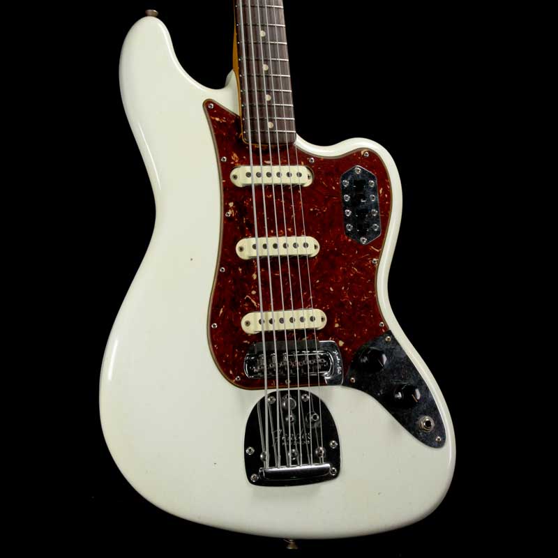 Fender Custom Shop Bass VI Journeyman Relic Aged Olympic White — 1