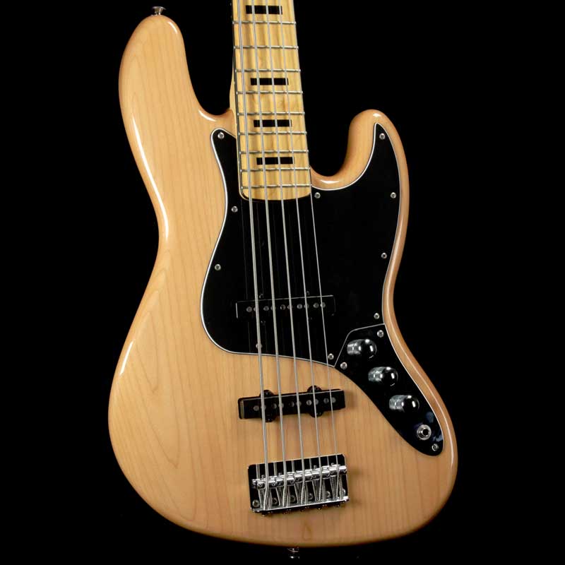 Squier Vintage Modified Jazz Bass V Natural 2016 | The Music Zoo