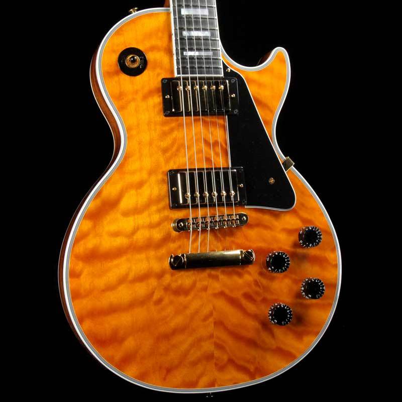 Gibson Custom Shop Les Paul Custom 3A Quilt Trans Amber — 1