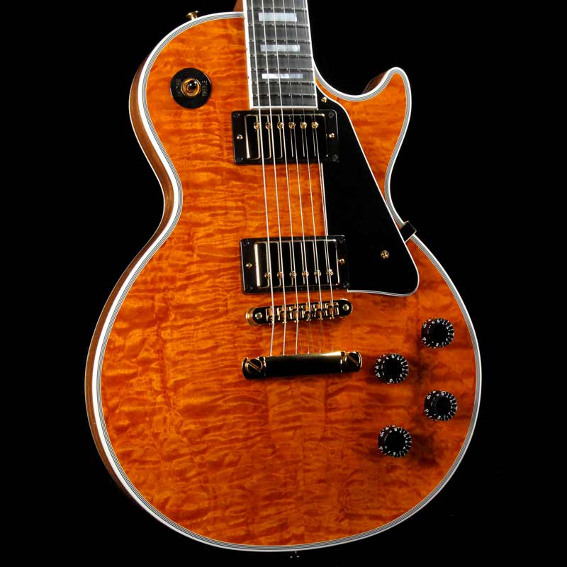 ギター Gibson Les Paul Custum 3A エレキギター】Gibson LP CUSTOM 3A QUILT (TBL) 現地オーダーの