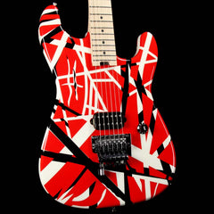 EVH Stripe Series Red Black and White | The Music Zoo