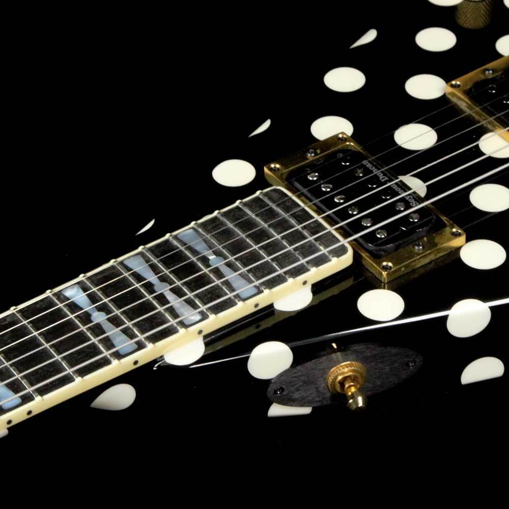 Jackson Custom Shop Rhoads 1.5 Music Zoo Exclusive White Polka Dots 2013 — 6