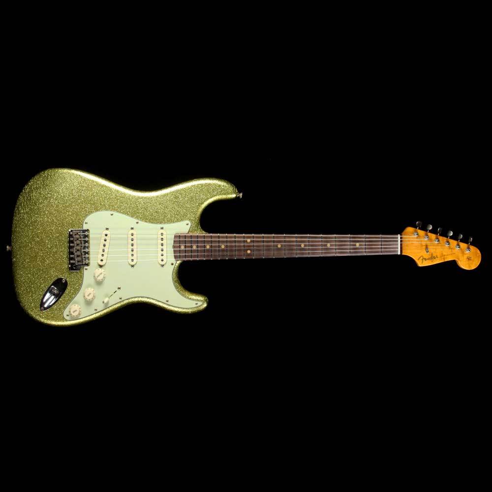 Fender Custom Shop 1963 Stratocaster Chartreuse Sparkle Journeyman Relic 2017 — 2