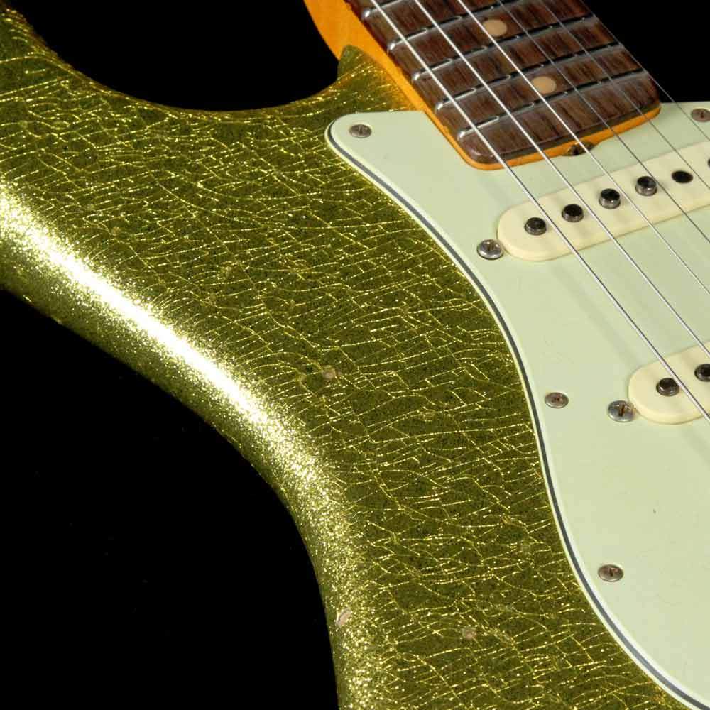 Fender Custom Shop 1963 Stratocaster Chartreuse Sparkle Journeyman Relic 2017 — 8
