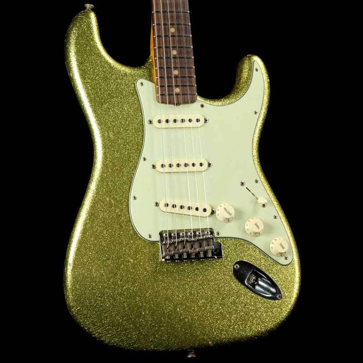 Fender Custom Shop 1963 Stratocaster Chartreuse Sparkle Journeyman Relic 2017