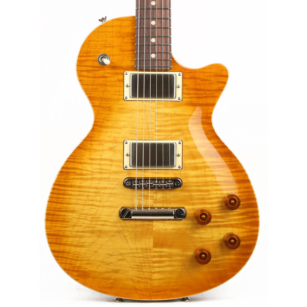 Tom Anderson Guitarworks Bobcat Lemon Drop with Binding — 1
