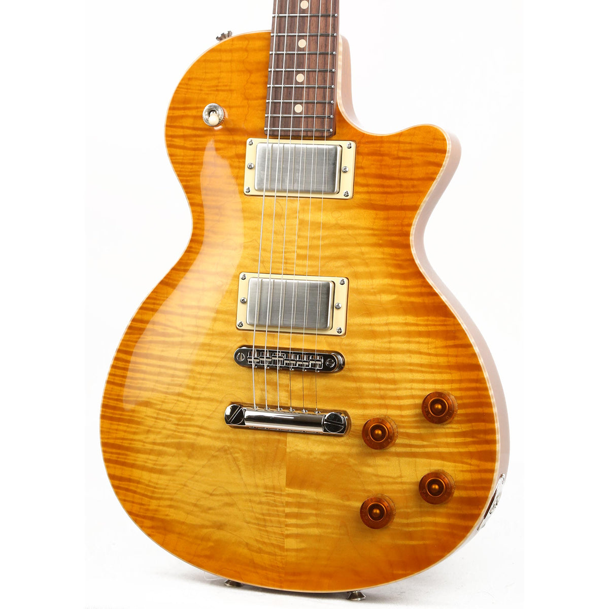 Tom Anderson Guitarworks Bobcat Lemon Drop with Binding — 7