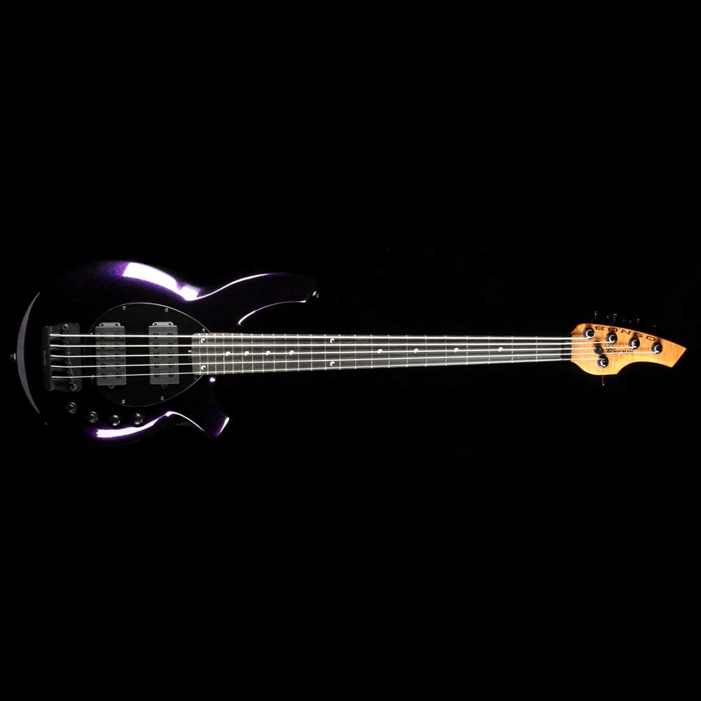 Ernie Ball Music Man Bongo 5 Bass Firemist Purple — 2