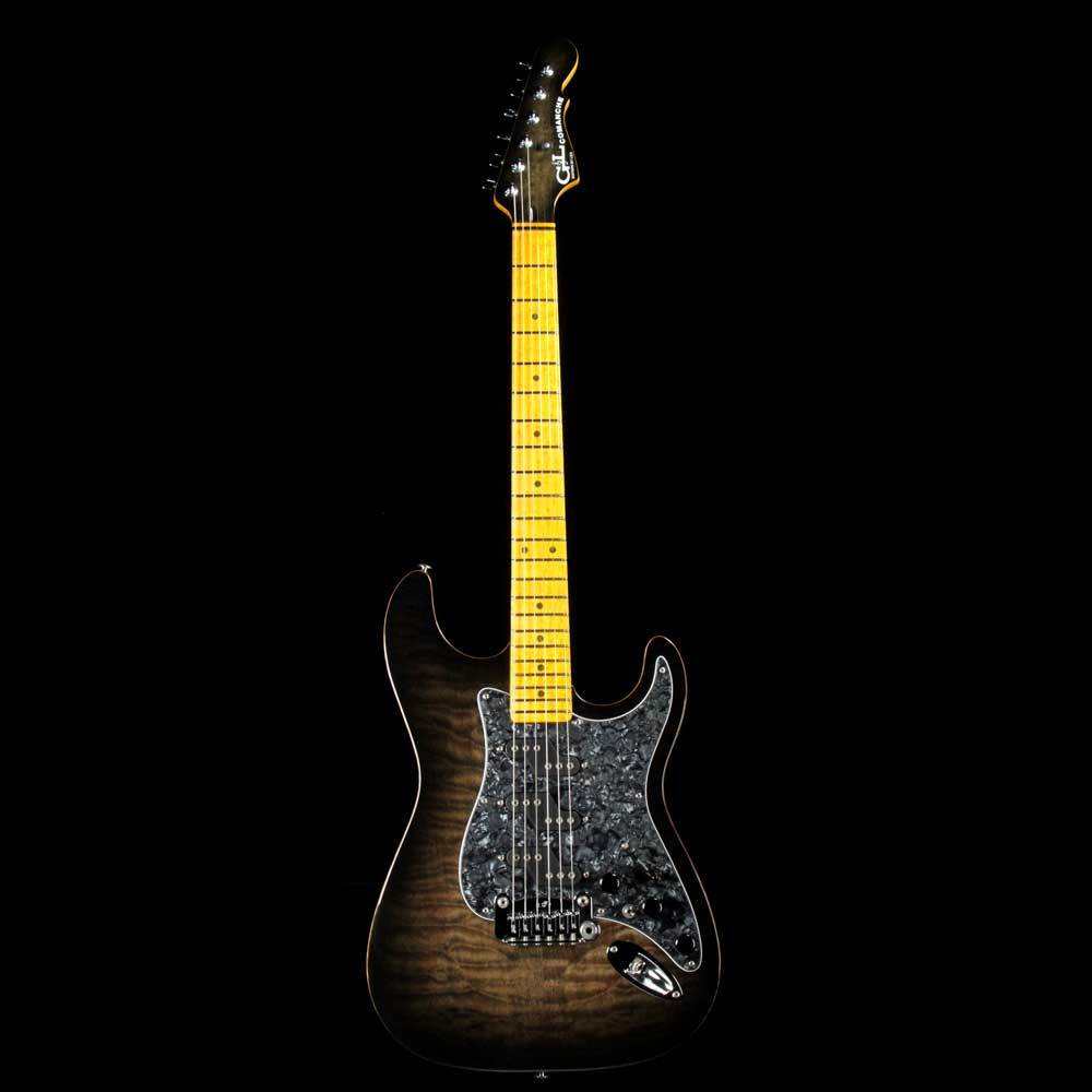 G&L USA Custom Shop Comanche Black Burst — 2