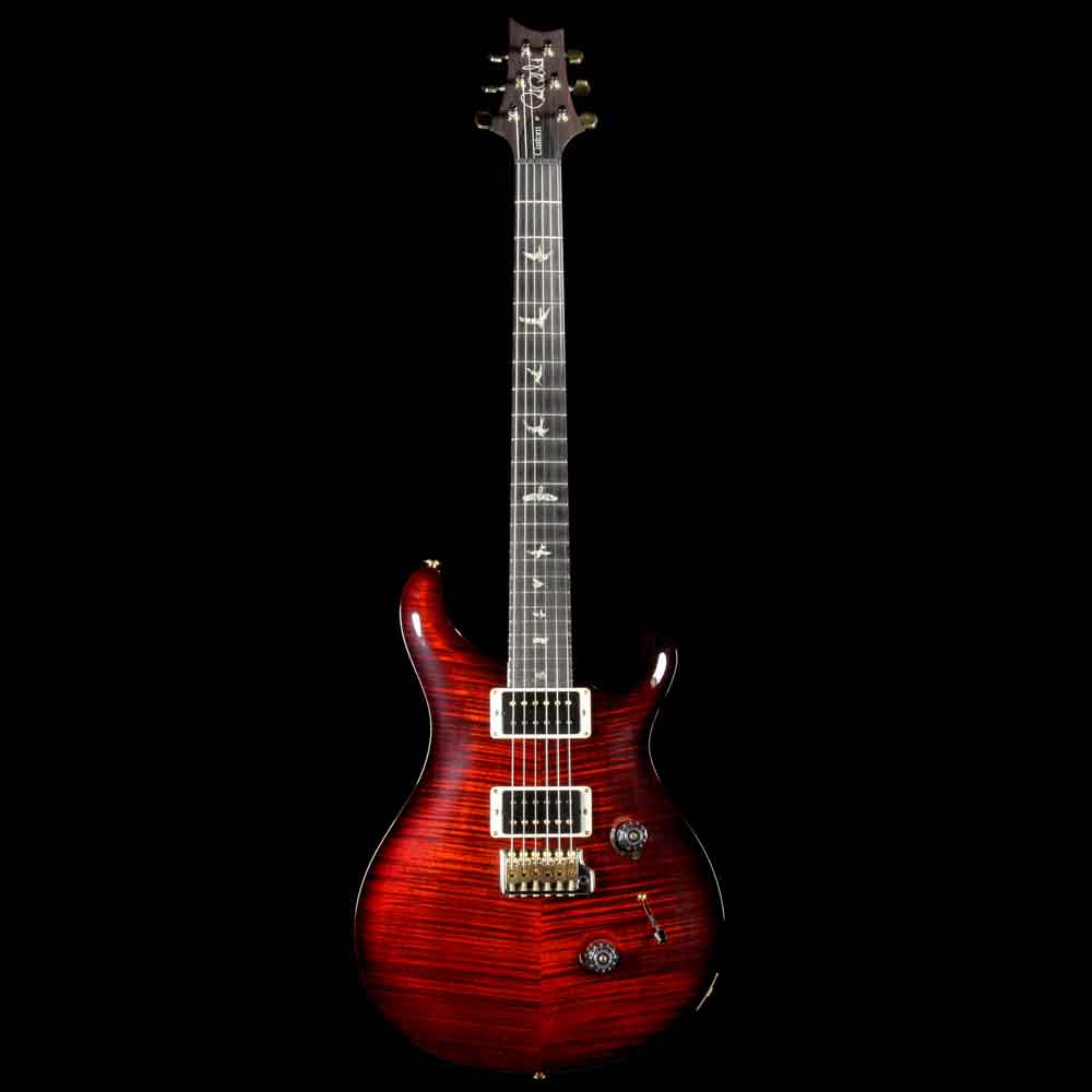 PRS Custom 24 10-Top Fire Red Burst | The Music Zoo