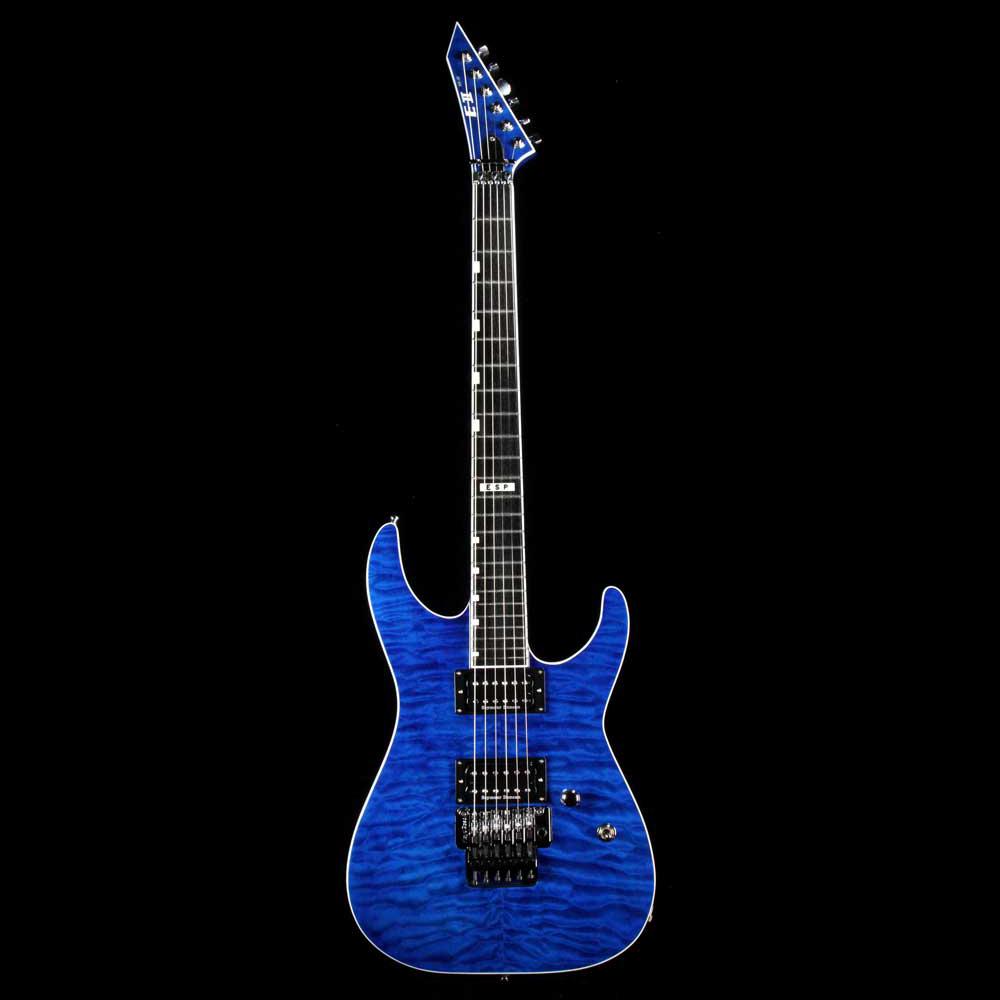 ESP Custom E-II M-II QM Cobalt Blue — 2