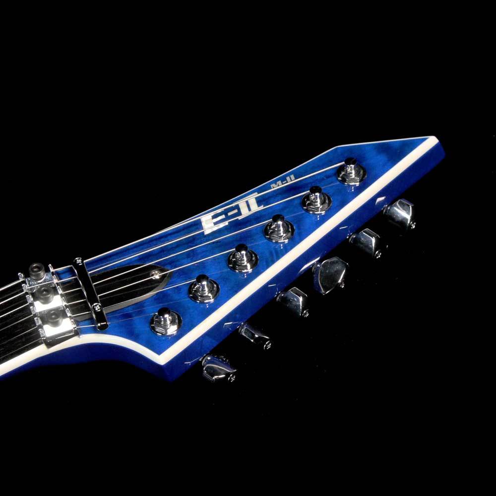 ESP Custom E-II M-II QM Cobalt Blue — 4