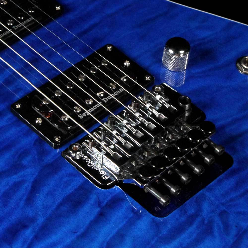 ESP Custom E-II M-II QM Cobalt Blue — 5