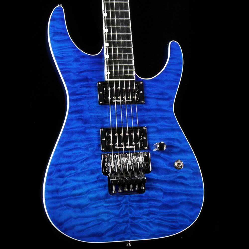 ESP Custom E-II M-II QM Cobalt Blue — 1