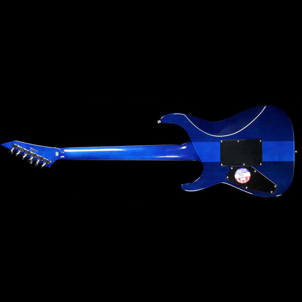 ESP Custom E-II M-II QM Cobalt Blue — 3