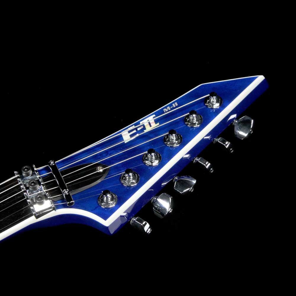 ESP Custom E-II M-II QM Cobalt Blue — 4