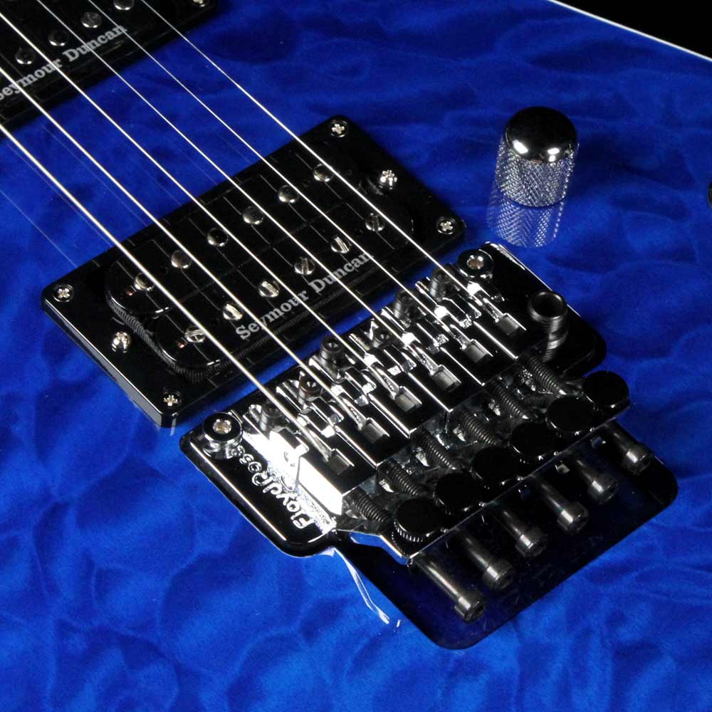 ESP Custom E-II M-II QM Cobalt Blue — 5