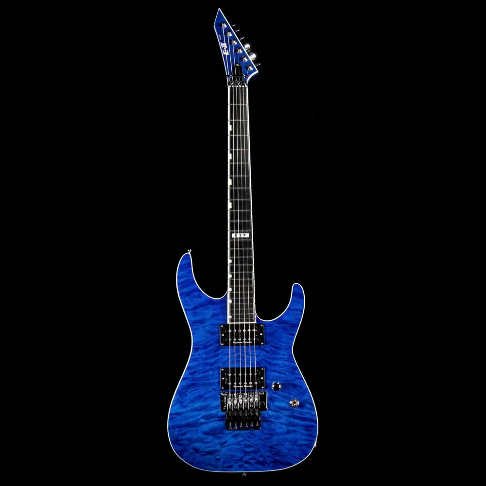 ESP Custom E-II M-II QM Cobalt Blue — 2