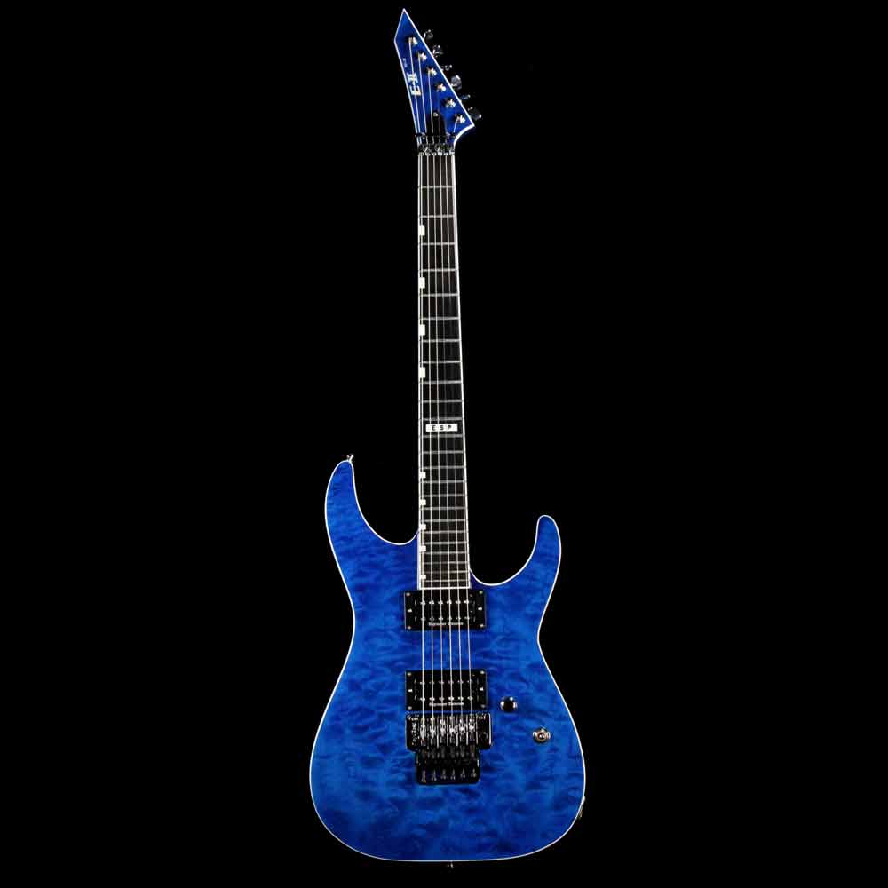 ESP Custom E-II M-II QM Cobalt Blue — 2