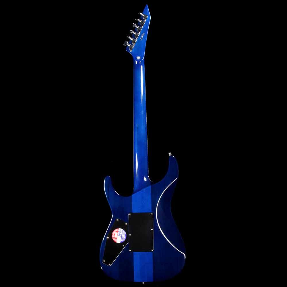 ESP Custom E-II M-II QM Cobalt Blue — 3