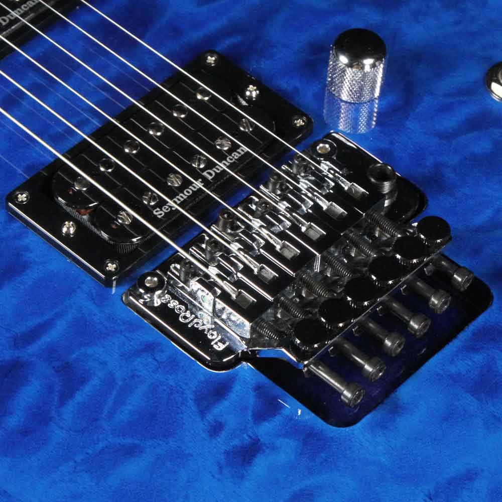 ESP Custom E-II M-II QM Cobalt Blue — 4