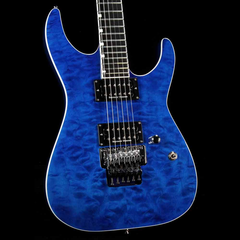 ESP Custom E-II M-II QM Cobalt Blue — 1