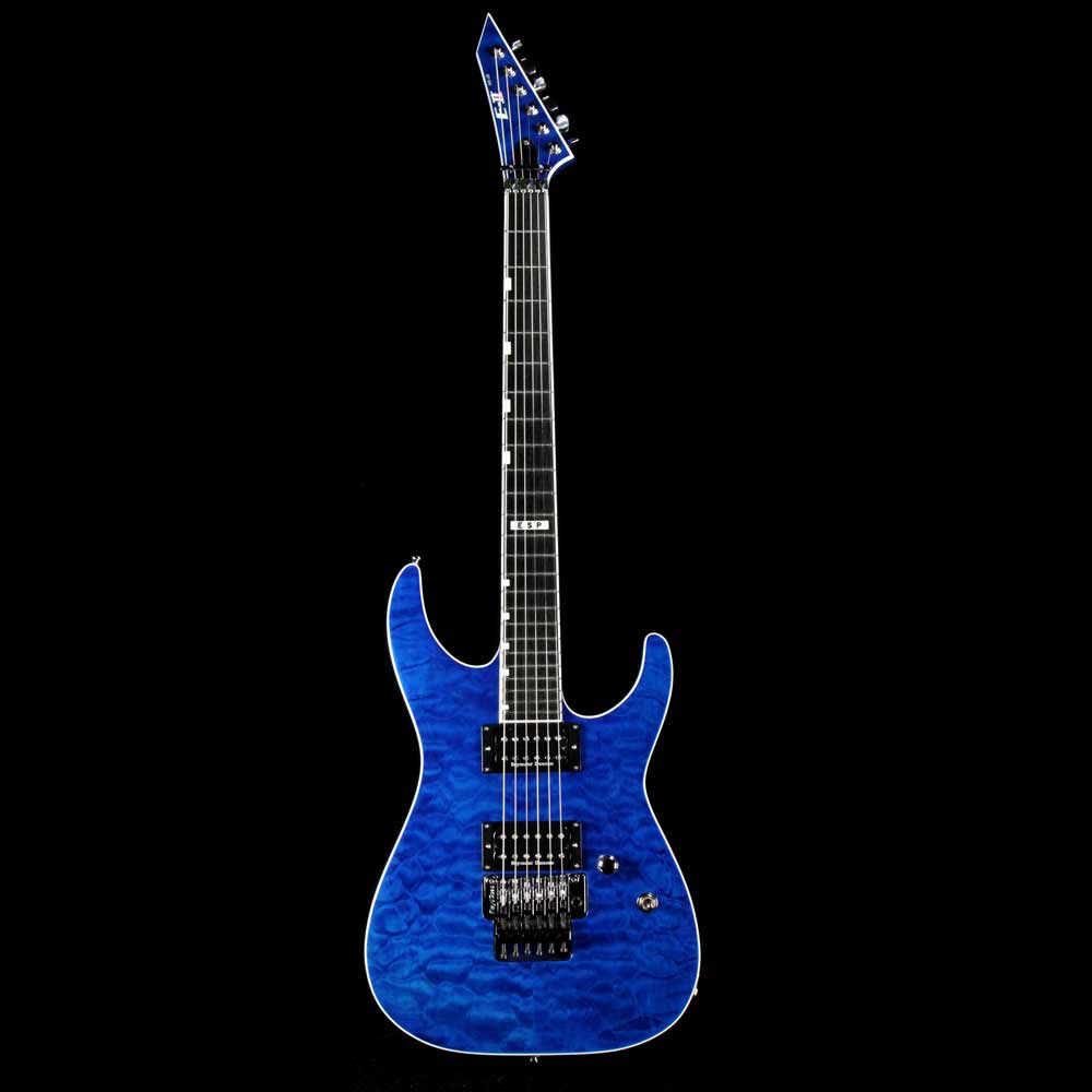 ESP Custom E-II M-II QM Cobalt Blue — 2