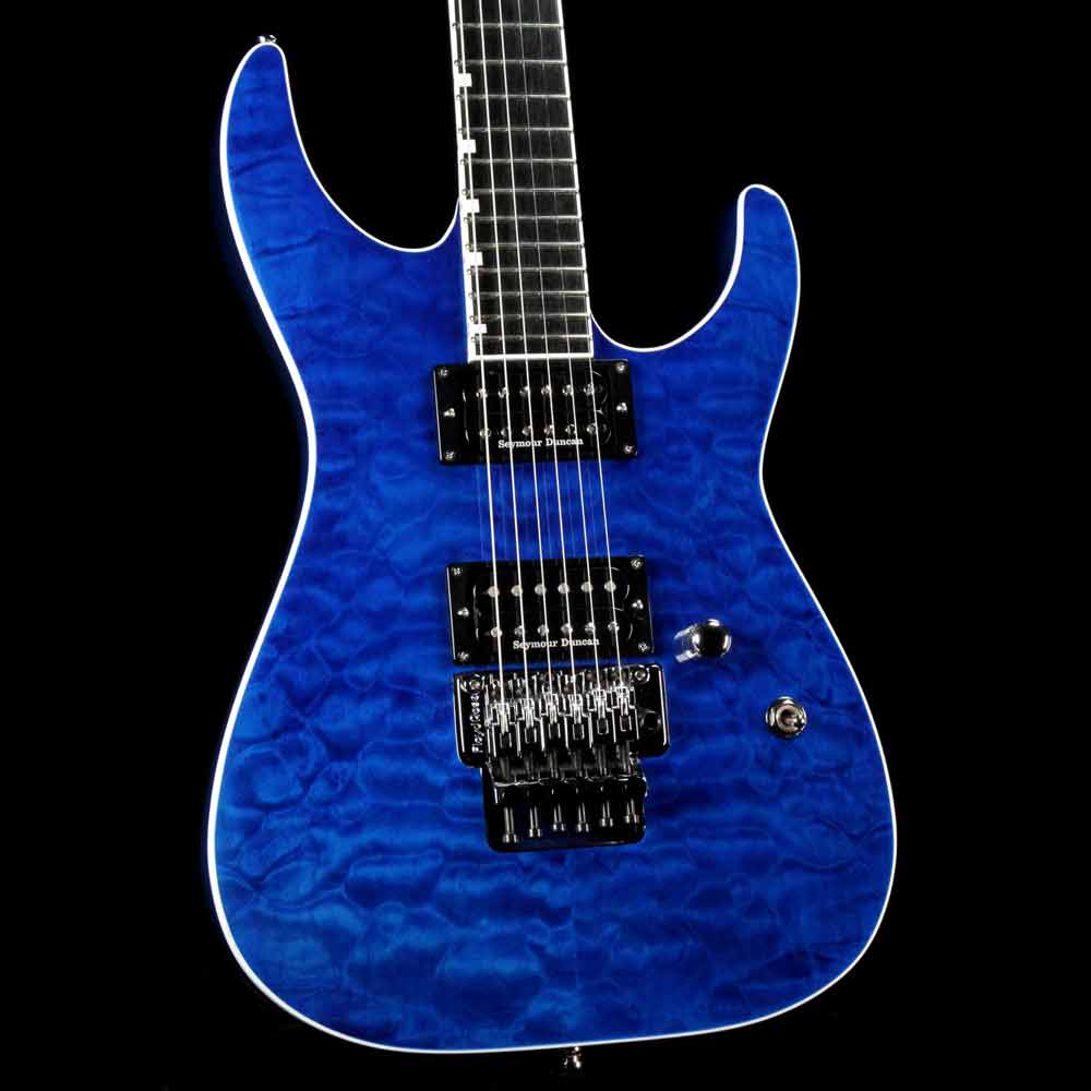 ESP Custom E-II M-II QM Cobalt Blue — 1
