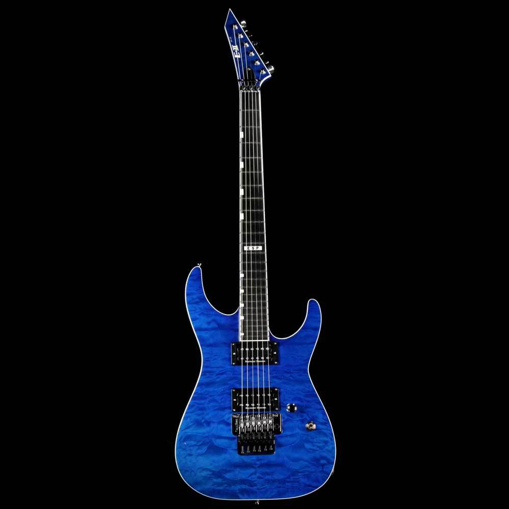 ESP Custom E-II M-II QM Cobalt Blue — 2
