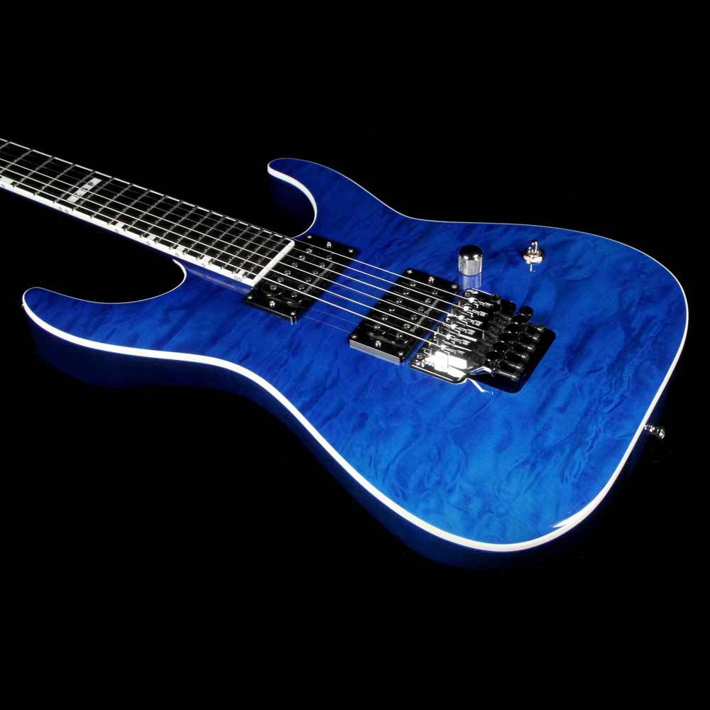 ESP Custom E-II M-II QM Cobalt Blue — 4