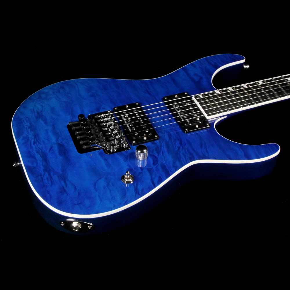 ESP Custom E-II M-II QM Cobalt Blue — 5