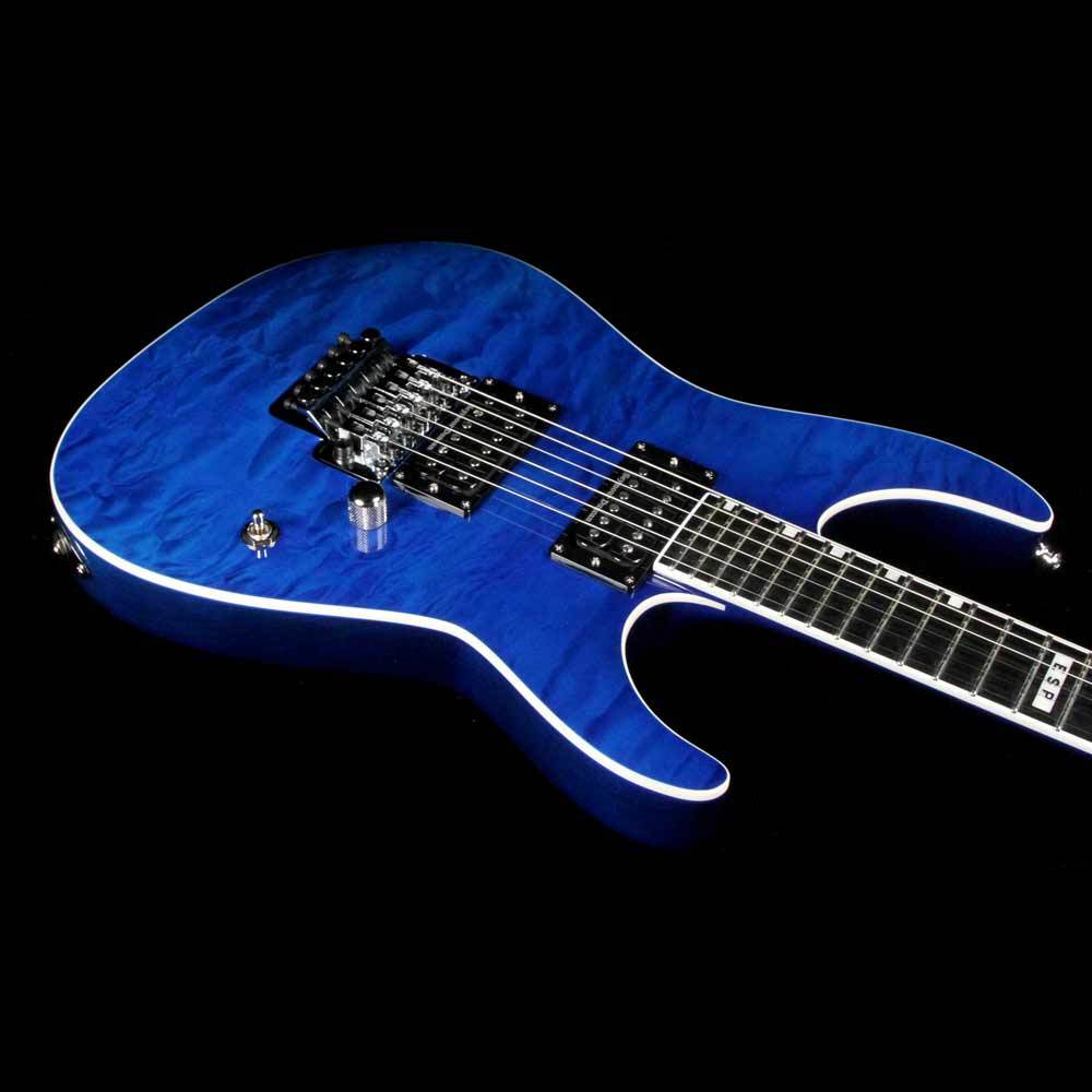 ESP Custom E-II M-II QM Cobalt Blue — 6