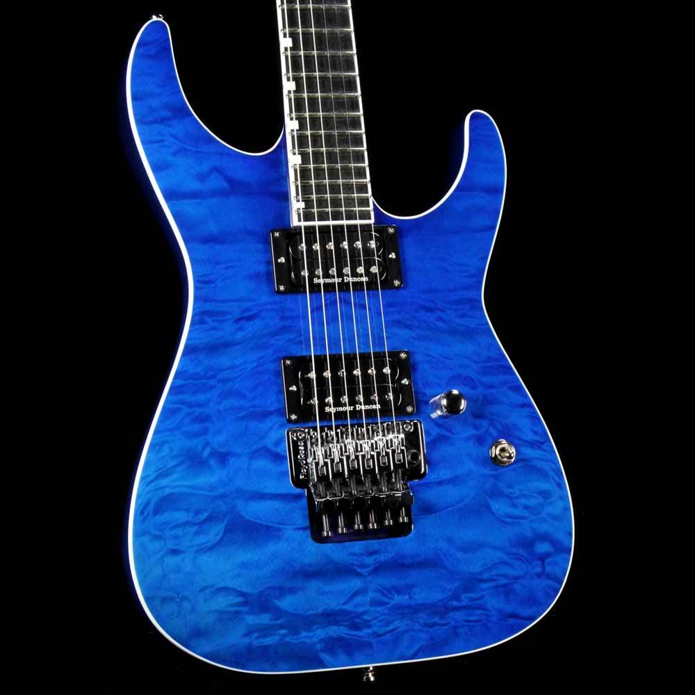 ESP Custom E-II M-II QM Cobalt Blue — 1