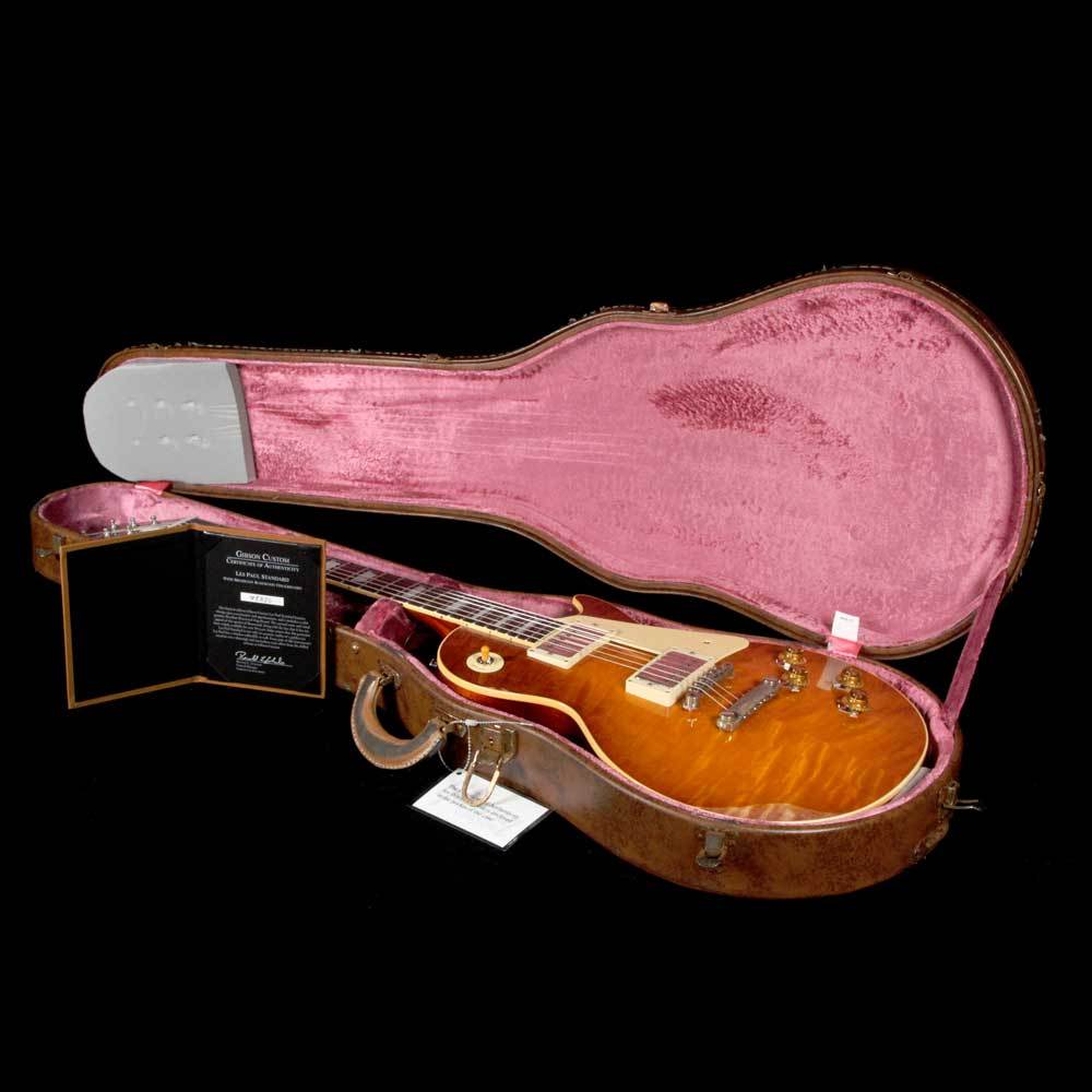 Gibson Custom Shop 1959 Les Paul Standard Brazilian Fingerboard Sunrise Tea Burst — 12