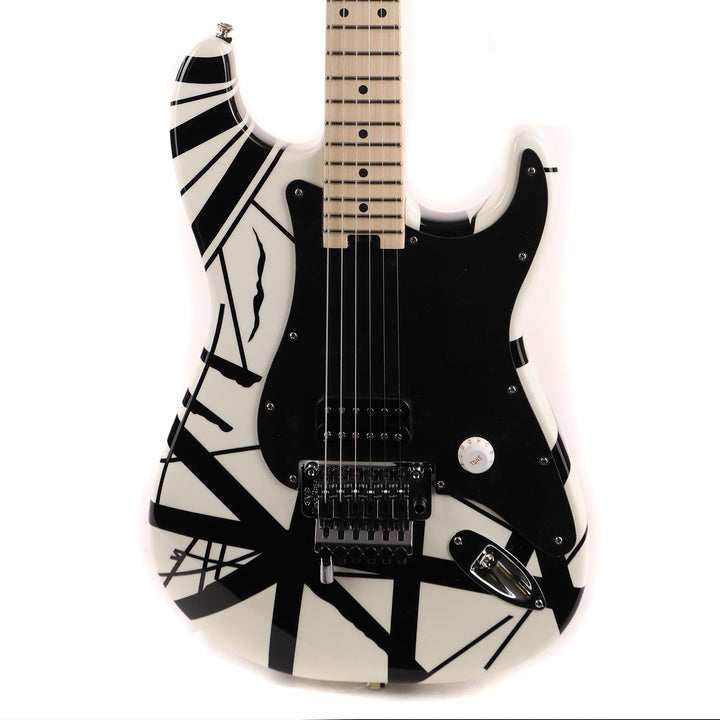 EVH Striped Series White with Black Stripes Used