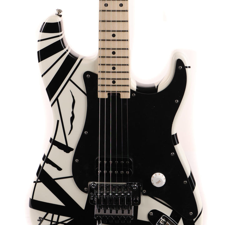 EVH Striped Series White with Black Stripes Used