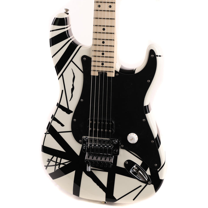 EVH Striped Series White with Black Stripes Used
