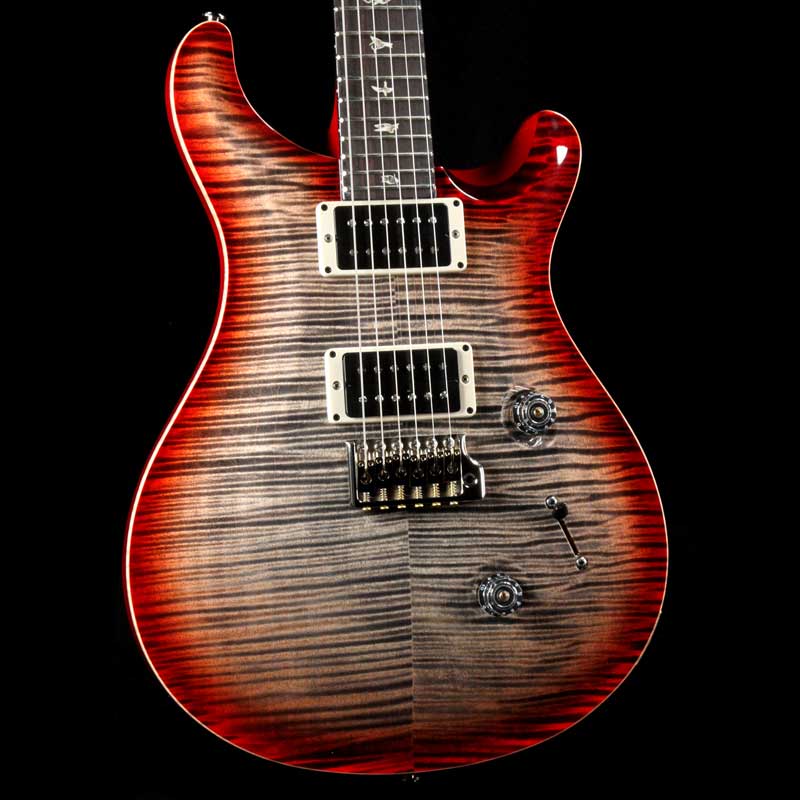 PRS Custom 24 10-Top Charcoal Cherry Burst — 1