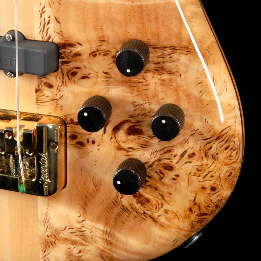 Spector Euro4 LX Electric Bass Natural Poplar Burl — 7
