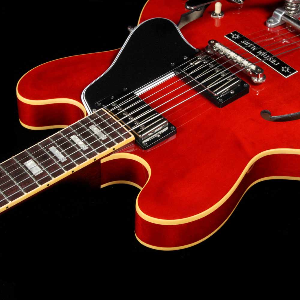 Gibson ES-335 Bigsby Block Reissue Semi-Hollow Antique Red 2008 — 6