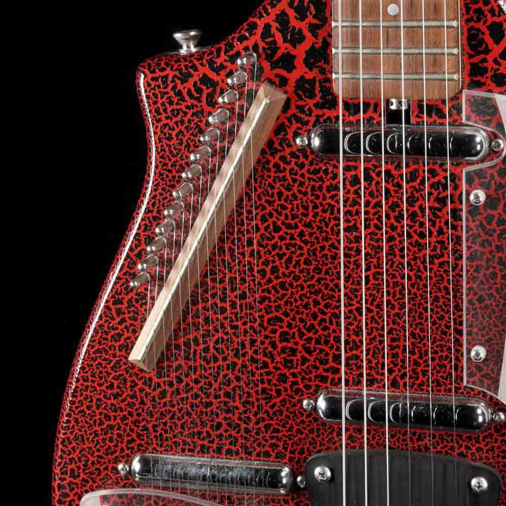 Jerry Jones Master Sitar Red Crackle 2002 — 5