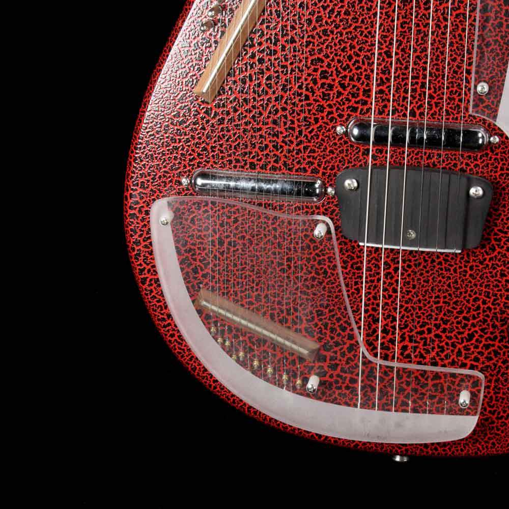 Jerry Jones Master Sitar Red Crackle 2002 — 6